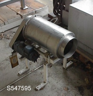 Rotary Mixer, Stainless Steel, 9" dia. x 16" L, Internal lifter, 2" feed, 6" discharge, Fractional HP - Image 1