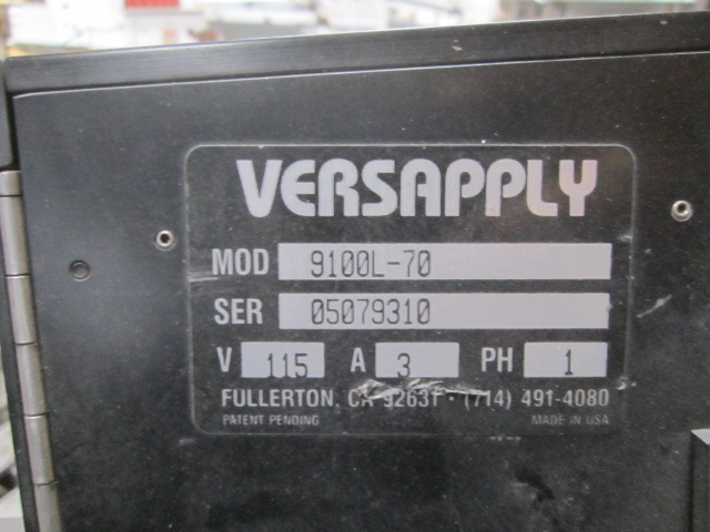 Versapply #9100L-70, Wipe on Printer Applicator, 4" to 7" label size, 750 labels/min, L-R, 115V - Image 4