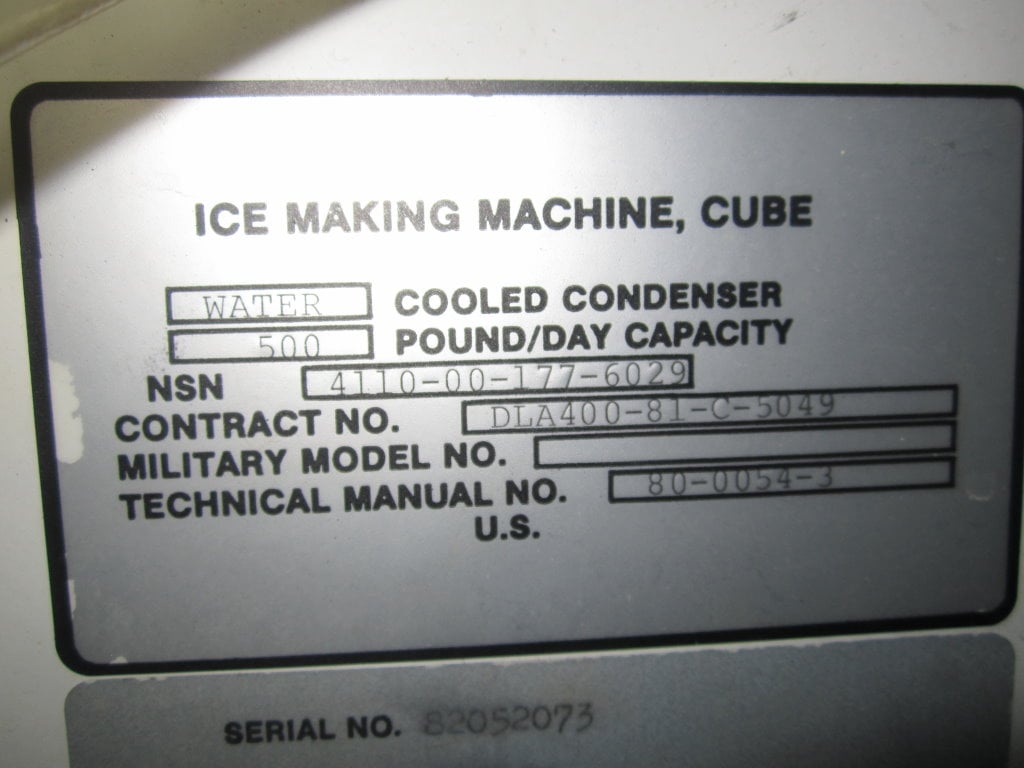 Manitowoc #C6105-BIN, Ice Maker, 500 lb., R-22, Water Cooled, 45" x 26" x 28" bin, 230V - Image 6