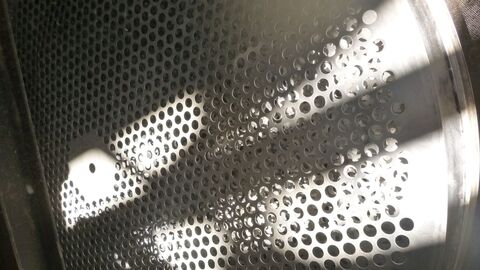 60" Sweco, Perforated Plate Screen, (8) 3/4" diameter, (10) heavy duty 3/4" diameter & (1) 1" diameter Holes - Image 2