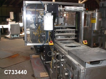 Orics #1000-MCTS, Continuous Motion Tray Sealer, 300 trays/min., 14" width web, 12" width x 12' L infeed - Image 1
