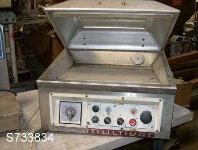 Multivac #A300/16, Vacuum Sealer, single chamber, tabletop, 18" x 14" x 5" deep chamber, 0.9 kW, 110 V, 1987 - Image 2