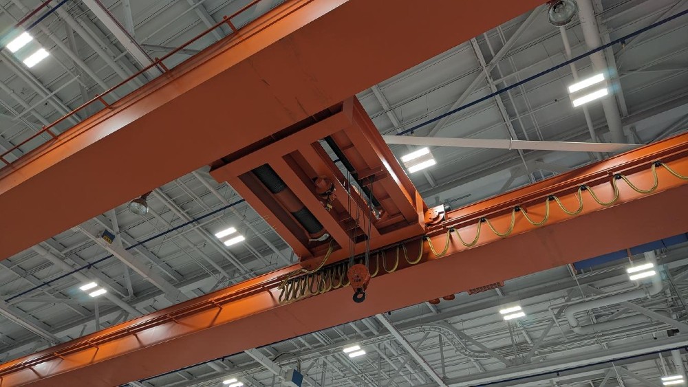 100/15 Ton, Ace, 96'0" Span, 26' lift, class D, radio/pendant, VFD all motions, 2012, rotating hook block - Image 2