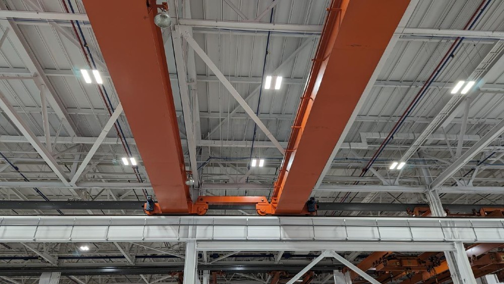 100/15 Ton, Ace, 96'0" Span, 26' lift, class D, radio/pendant, VFD all motions, 2012, rotating hook block - Image 6