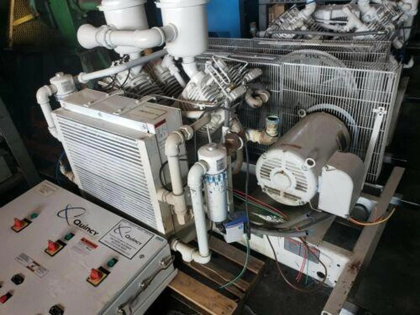 Quincy #QRDT-30, oil free 2-stage 30 HP reciprocating compressor - Image 1