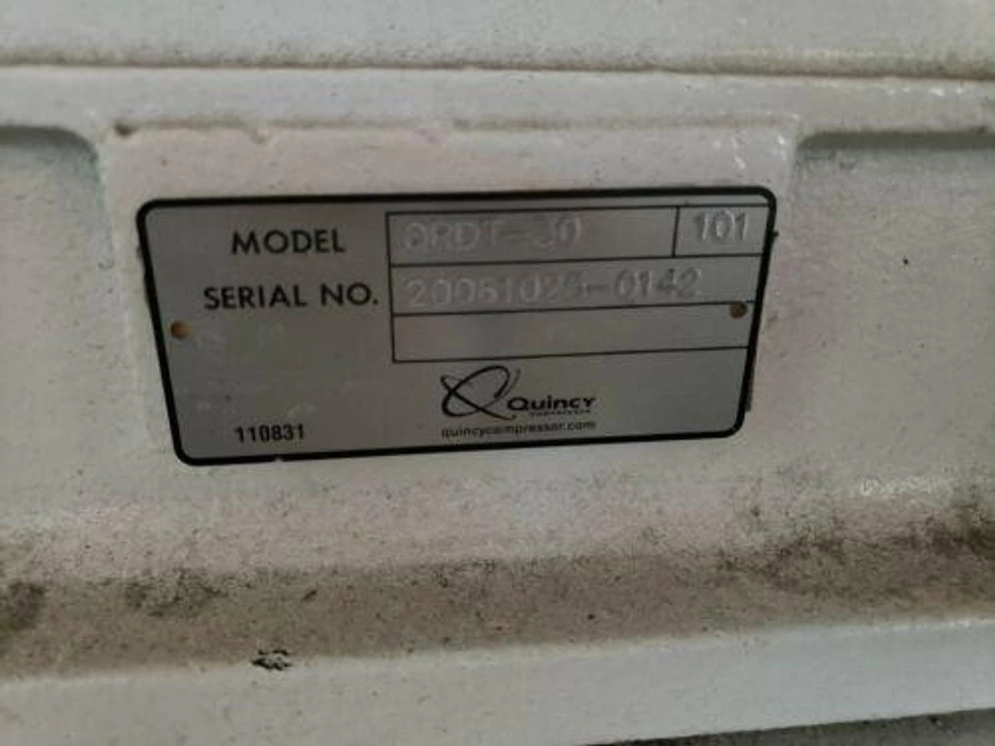 Quincy #QRDT-30, oil free 2-stage 30 HP reciprocating compressor - Image 3