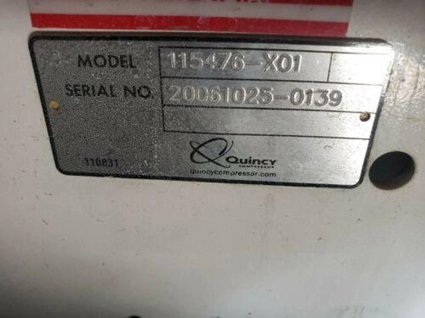 Quincy #QRDT-30, oil free 2-stage 30 HP reciprocating compressor - Image 7
