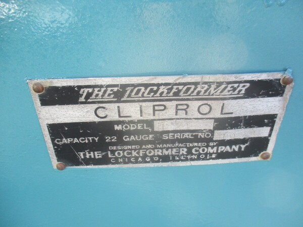 Lockformer / Cliprol 1-1/2 Heavy Duty rollforming machine, 22 gauge, 2 HP, 230/460 V. - Image 5