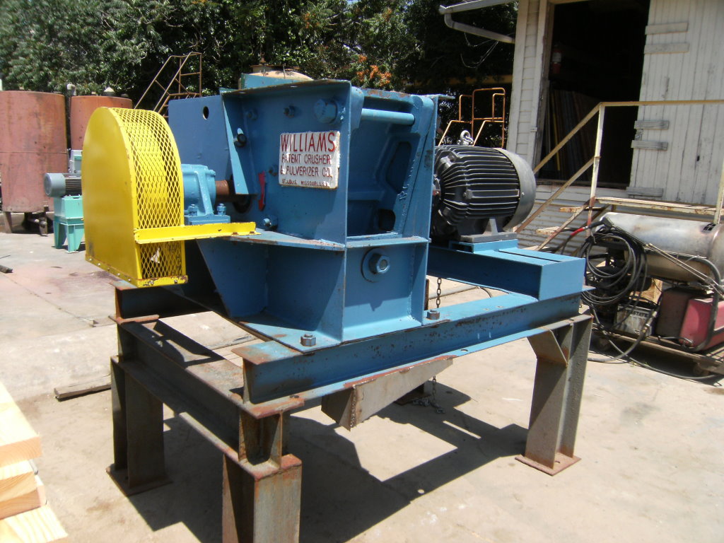 Williams, Hog Mill, Carbon Steel, 24" diameter x 12" width, 19" x 12" top infeed, 36" x 16" discharge, 60 HP - Image 3