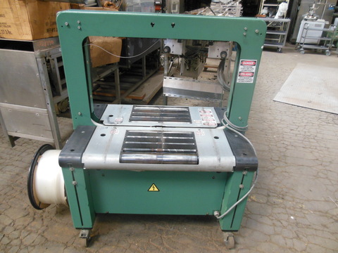 Signode #LBX-2330, Automatic Strapping System, 70 straps/min., 100 lbs. top shelf conveyor, 30' width x 24" - Image 1