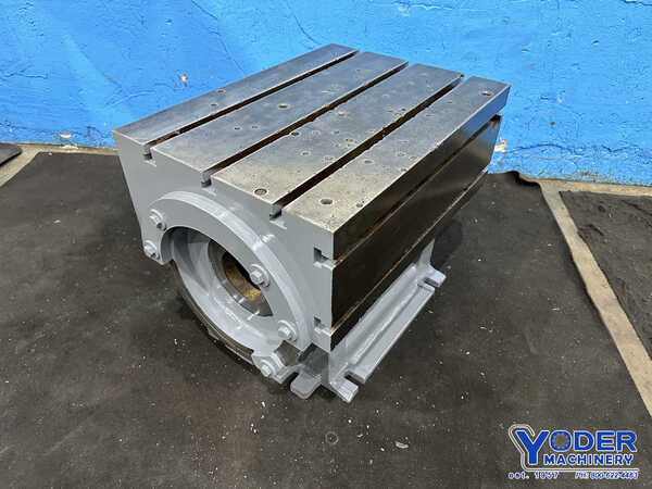 T-slotted universal box table, 22" x 30" x 24", table tilts - Image 4
