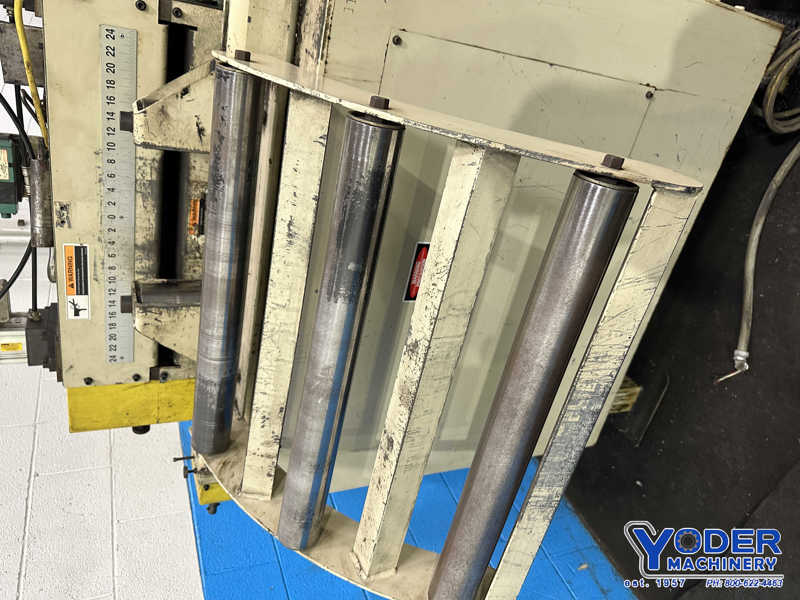 24" x .11" CHS #DRF-3-24, servo feeder, 3" roll diameter, air clamping, roll infeed guides, 2011 - Image 7