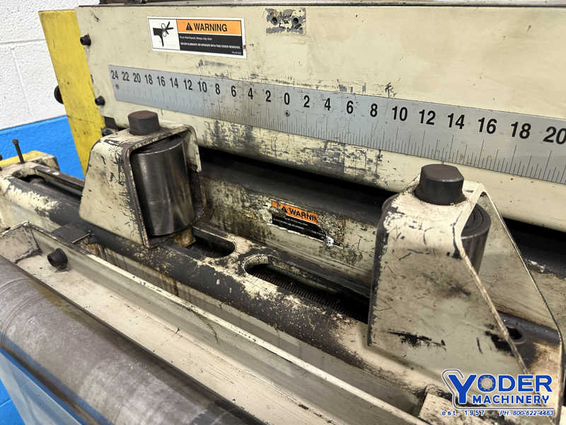 24" x .11" CHS #DRF-3-24, servo feeder, 3" roll diameter, air clamping, roll infeed guides, 2011 - Image 9