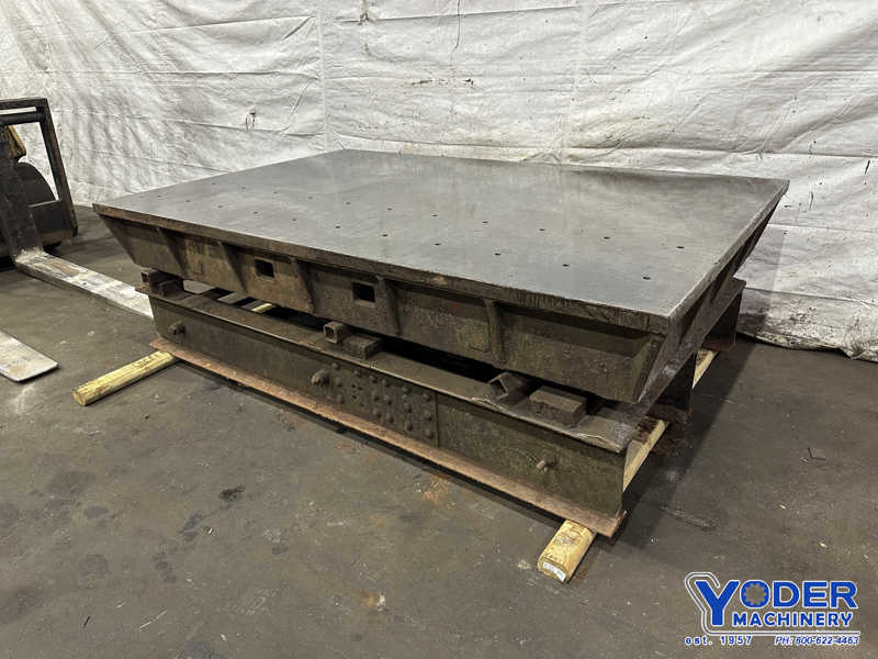8.6' L x 5.6' width x 2" thickness Steel welding table, 12" H - Image 2