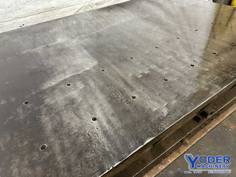 8.6' L x 5.6' width x 2" thickness Steel welding table, 12" H - Image 5