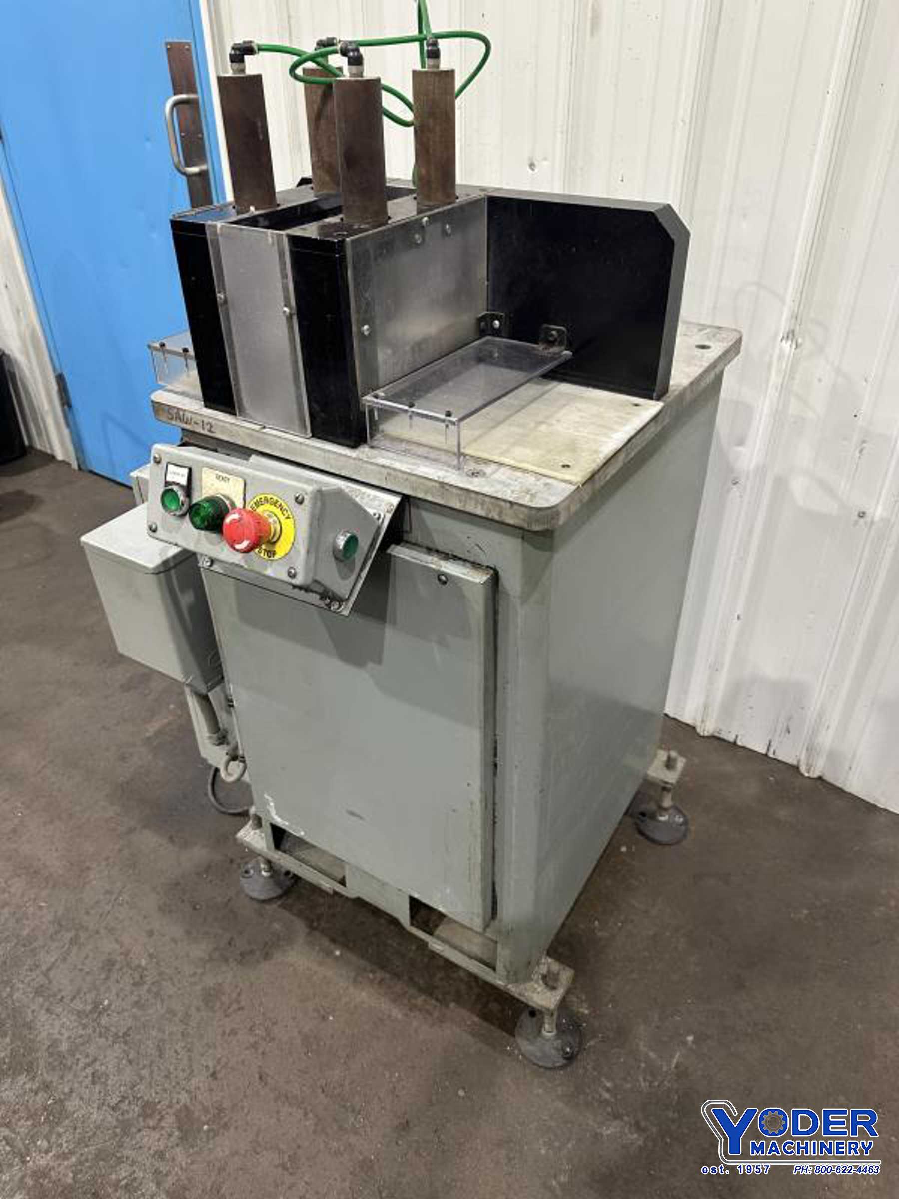 18" Kent #Upcut, cold saw, pneumatic clamps, 22" x11" table area, 5 HP, electric foot pedal - Image 8
