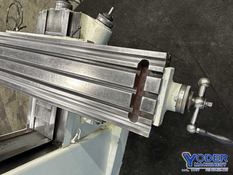 Lagun #FTV-2S, ram type manual vertical mill, 10" x50" table, 2 HP, harden ways, power draw bar - Image 4