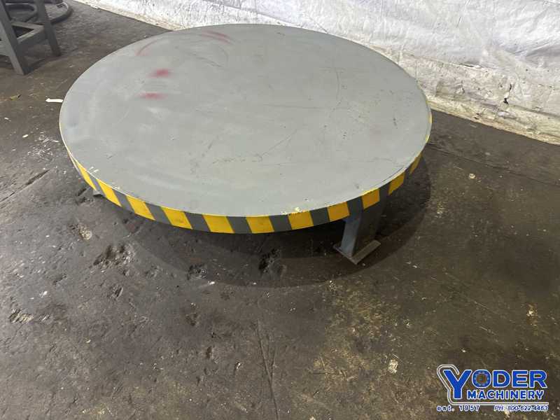 3500 lb. Custom #3500, horizontal pallet type uncoiler, 47" table diameter, drag brake - Image 4