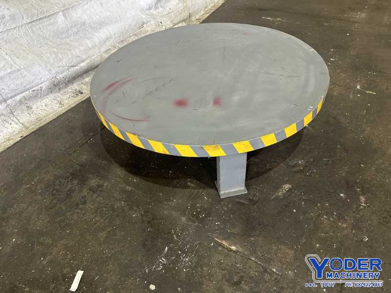 3500 lb. Custom #3500, horizontal pallet type uncoiler, 47" table diameter, drag brake - Image 6