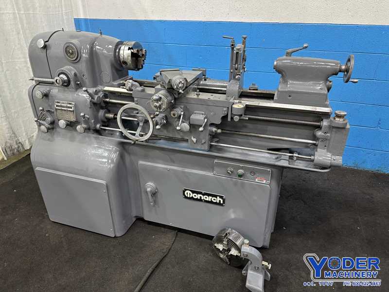 10" x 30" Monarch #EE, engine lathe, 5.5" swing over cross slide, 3 & 4-jaw chuck, coolant, chip pan, thread - Image 3