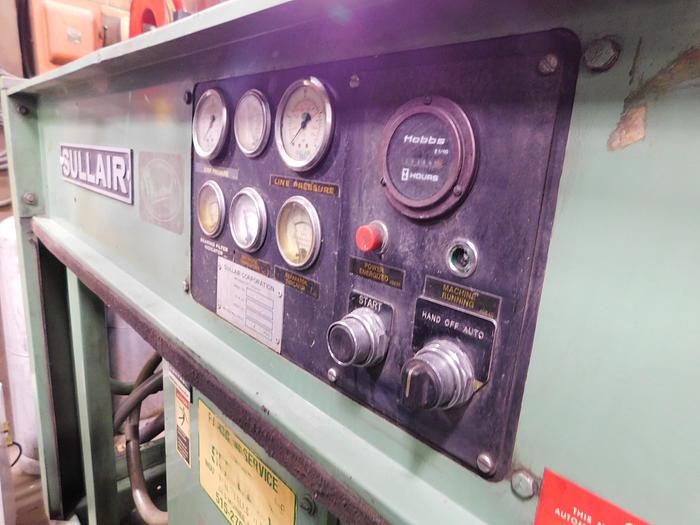 160 cfm, 110 psi, Sullair #12B-40L, rotary screw air compressor, 40 HP, 1984 - Image 3