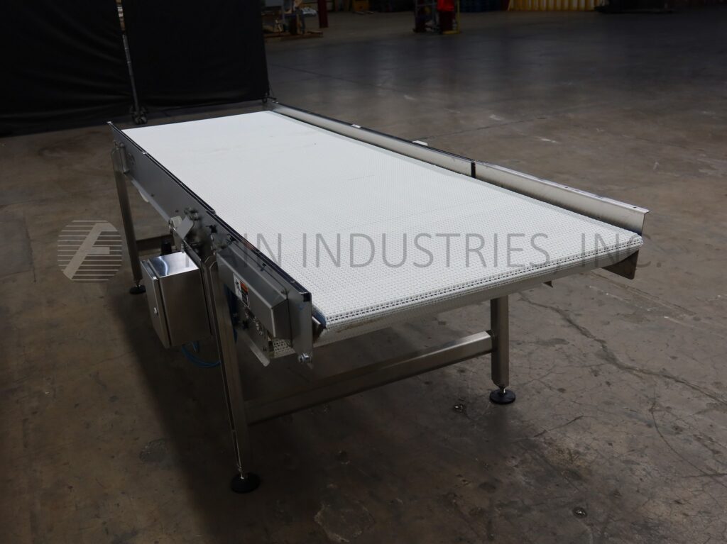 36" wide x 10' long, BMI, retracting nose, Stainless Steel conveyor, 3/4 HP drive - Image 2