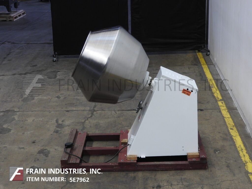 42" Lakso #101, Stainless Steel coating pan, 42" ID, 34" deep, 24" access opening, 1 HP variable speed drive - Image 4