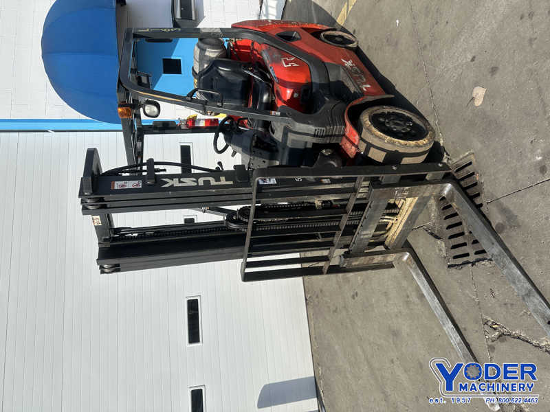 5000 lb. Tusk #500CG-16, LP gas forklift, 188" lift height, 42" fork length, side shift, 2008 - Image 9