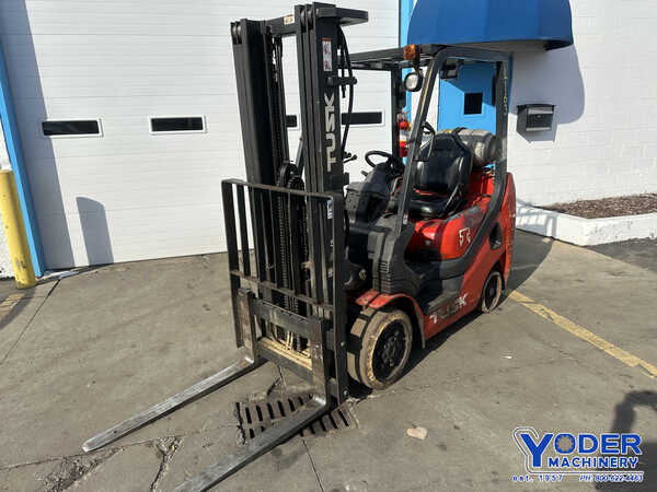 5000 lb. Tusk #500CG-16, LP gas forklift, 188" lift height, 42" fork length, side shift, 2008 - Image 10