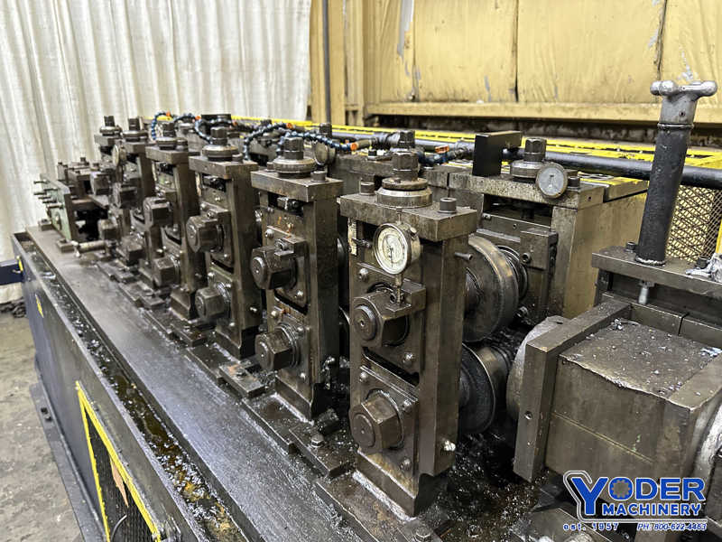 6 Stand, Dahlstrom #550-6-OB rollformer, 2" shaft diameter, 6" roll space, 11" horizontal center, 10 HP - Image 4