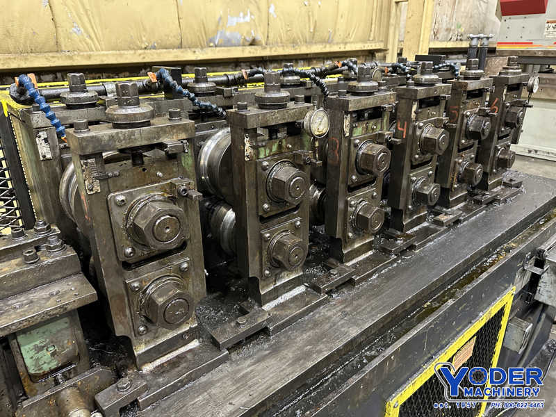 6 Stand, Dahlstrom #550-6-OB rollformer, 2" shaft diameter, 6" roll space, 11" horizontal center, 10 HP - Image 8