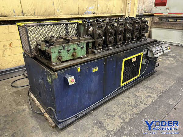 6 Stand, Dahlstrom #550-6-OB rollformer, 2" shaft diameter, 6" roll space, 11" horizontal center, 10 HP - Image 9