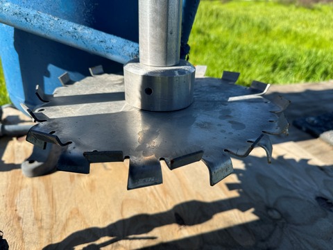 Myers, Dispersion Mixer, 2" diameter Shaft w/12" diameter Dispersion blade, 60" clearance when fully lowered - Image 6