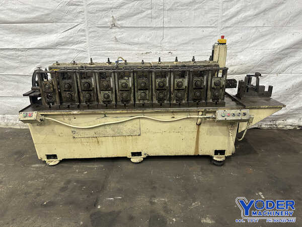 10 Stand, Rafter #W1A, rollformer, 1-7/8" arbor, 10" roll space, forward/reversing, coolant, variable speed - Image 1