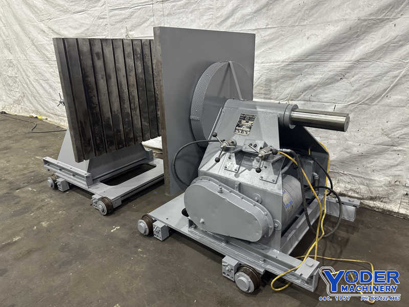 6000 lb. Cullen-Friestedt #HS-60, tailstock welding positioner, 42" x42" T-slotted table, 3 HP - Image 2
