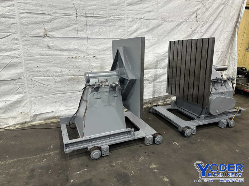 6000 lb. Cullen-Friestedt #HS-60, tailstock welding positioner, 42" x42" T-slotted table, 3 HP - Image 9