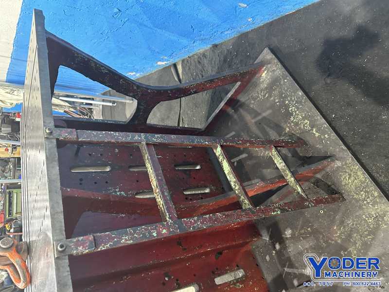 60" x 48" x 32" Angle plate, drilled & tapped holes - Image 5