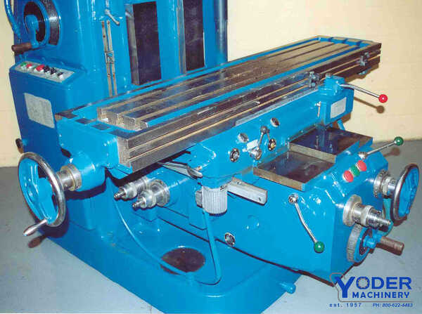 Hitachi #3M, vertical mill, 14" x63" table, 15 HP, coolant, rapid traverse, power draw bar, 1970 - Image 1