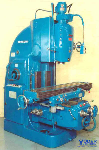 Hitachi #3M, vertical mill, 14" x63" table, 15 HP, coolant, rapid traverse, power draw bar, 1970 - Image 2