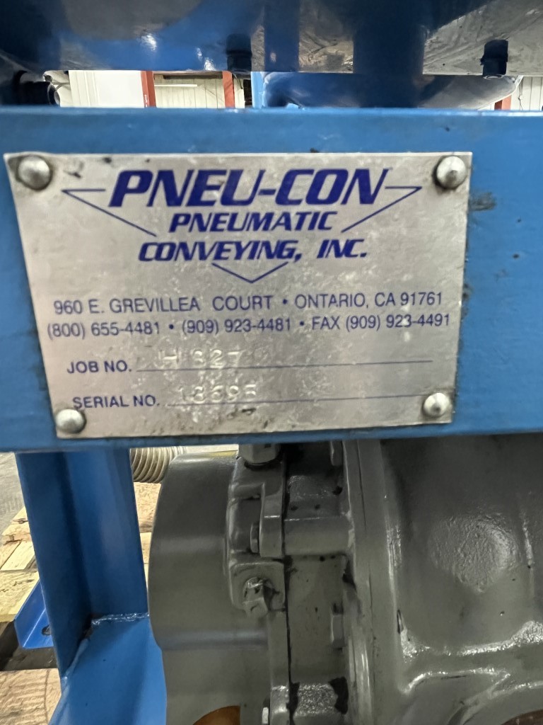 Pneu-Con, vacuum conveyor, 7.5 HP, positive displacement blower - Image 5