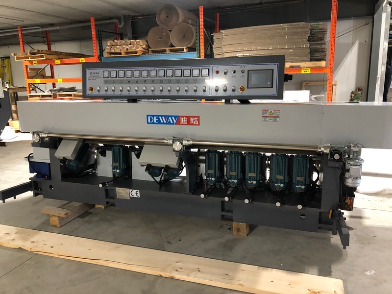 Deway Machinery #DZJ13, glass polishing machine, 12 spindles, lightly used, like new, 2019 - Image 1