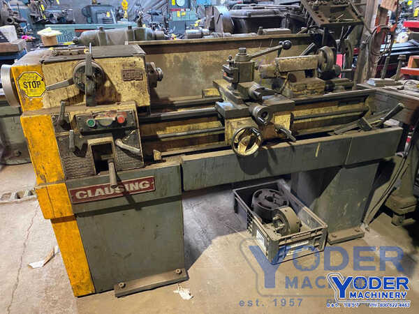 13" x 36" Clausing #1300, engine lathe, 7.6" swing over cross slide, 3 & 4-jaw chucks, 1.375" spindle hole, 5 - Image 1