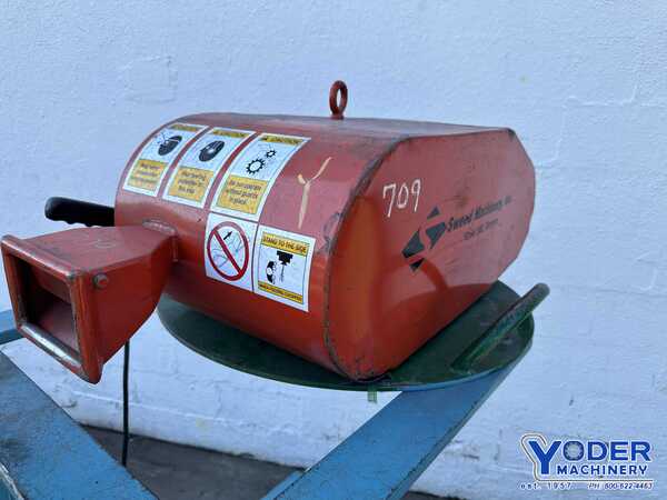 Sweed #400AC, scrap chopper, 3/4" x1-3/4" infeed opening, 3" cut length, 1/2 HP, 90 FPM - Image 9