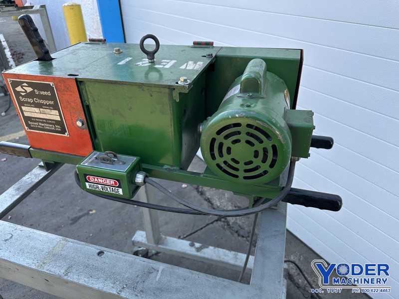 Sweed #LG2-2, scrap chopper, 3/4" x1-1/4" infeed opening, 1/4" cut length, 1/2 HP, 162.5 FPM - Image 5