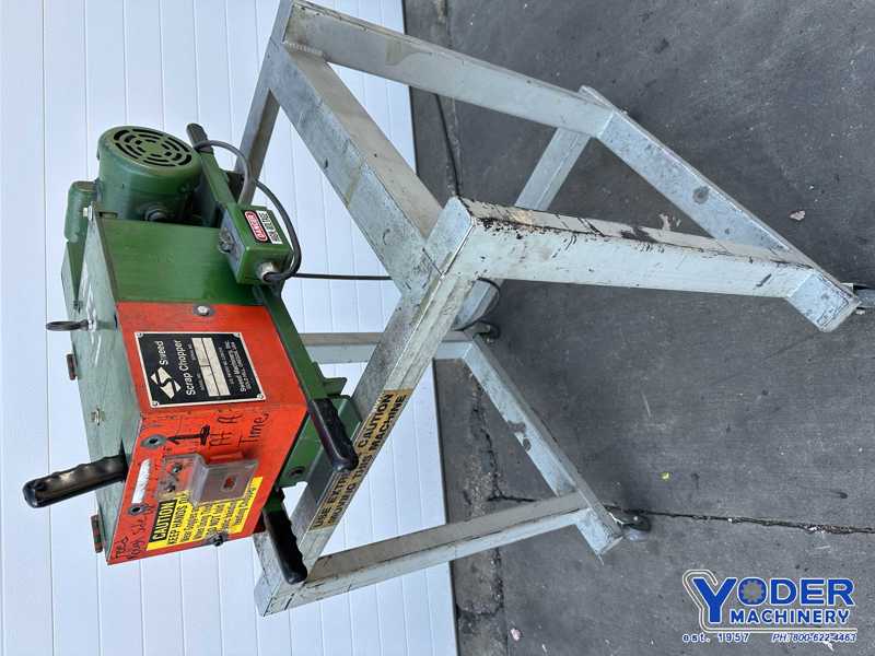 Sweed #LG2-2, scrap chopper, 3/4" x1-1/4" infeed opening, 1/4" cut length, 1/2 HP, 162.5 FPM - Image 6