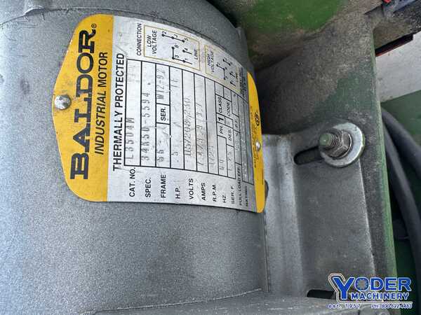 Sweed #LOII-2, scrap chopper, 3/4" x1-1/4" infeed opening, 1/4" cut length, 1/2 HP, 162.5 FPM - Image 10