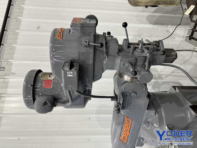 Bridgeport #Series-I, ram type vertical mill, 9" x42" table, 2 HP, 1-Axis Trak digital read out, chrome ways - Image 8