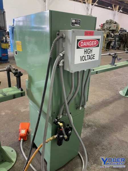 1/4" - 2" Continental #2A, pipe & tube cut-off and table, electric foot trip, stock stop, 2002 - Image 9