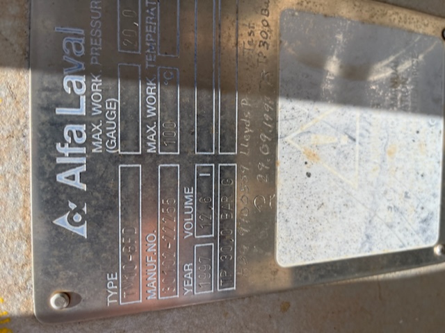 44 sq.ft., Alfa-Laval, TM10-BFD, plate heat exchanger, 20 bar @ 100&deg;C, 20 plates, 1997 - Image 5