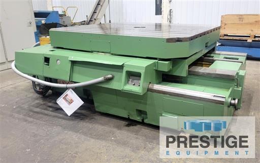 71" x 78" Union #Ti-2, power rotation, power infeed, scales, 15 ton capacity 1994, #26626 - Image 8